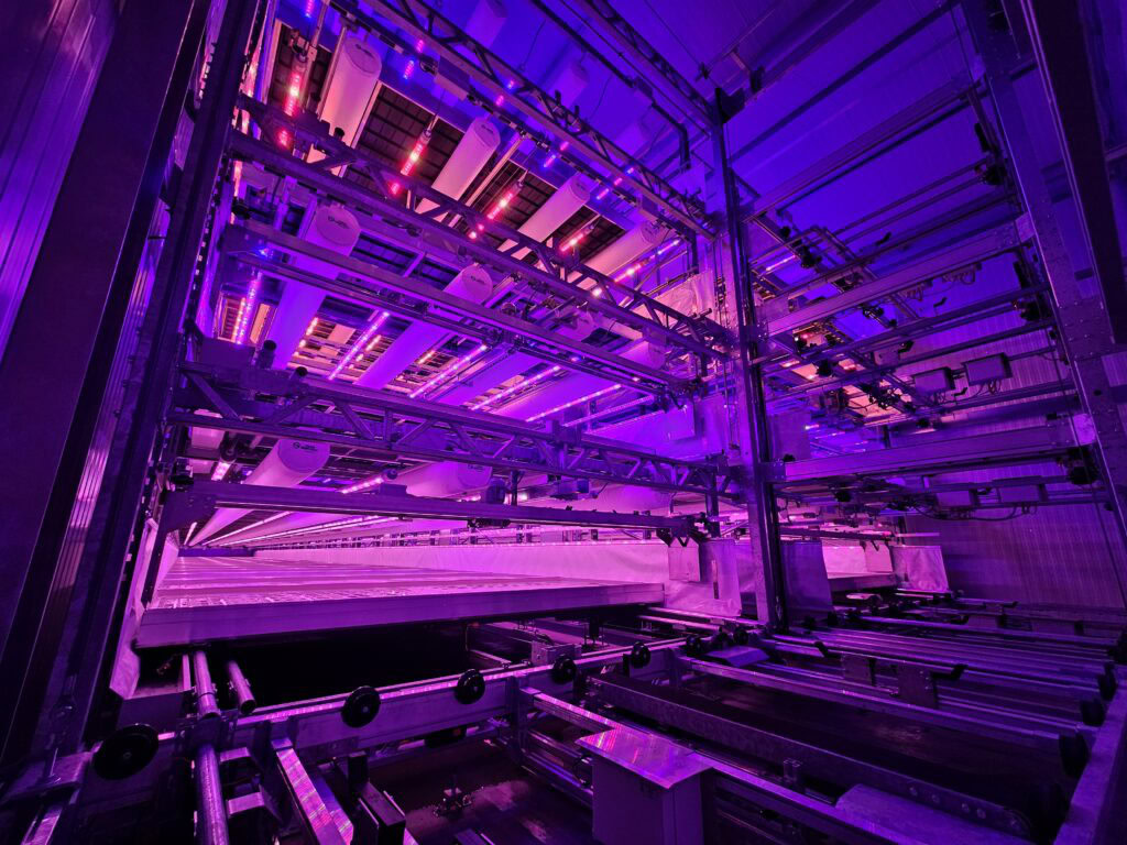 Klimaatinstallatie in vertical farm